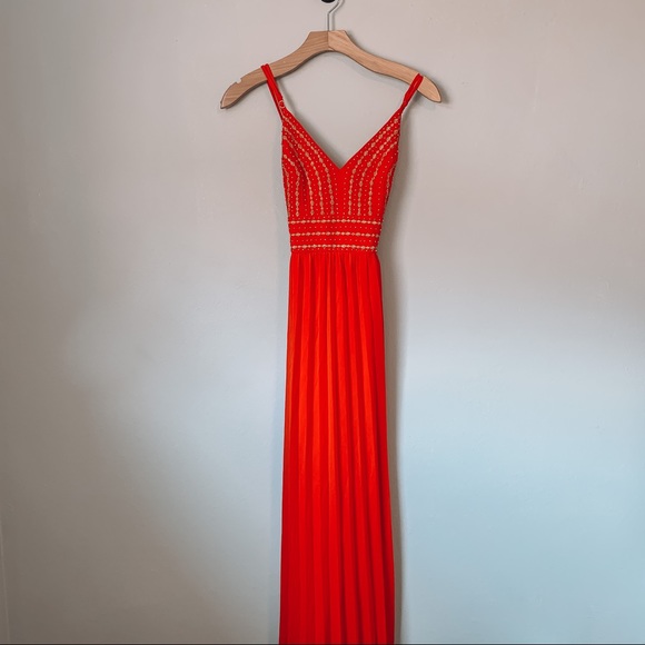 Lulu’s Glamorous Gala Red Embroidered Maxi Dress - Picture 5 of 11